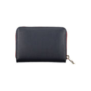Tommy Hilfiger Blue Polyester Polyurethane Wallet