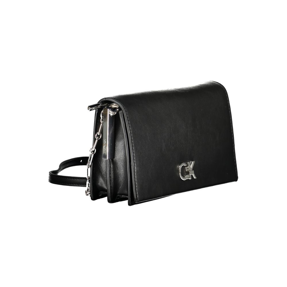 Calvin Klein Black Recycled Polyester Shoulder Bag