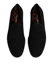 Dolce & Gabbana Black Suede Loafers
