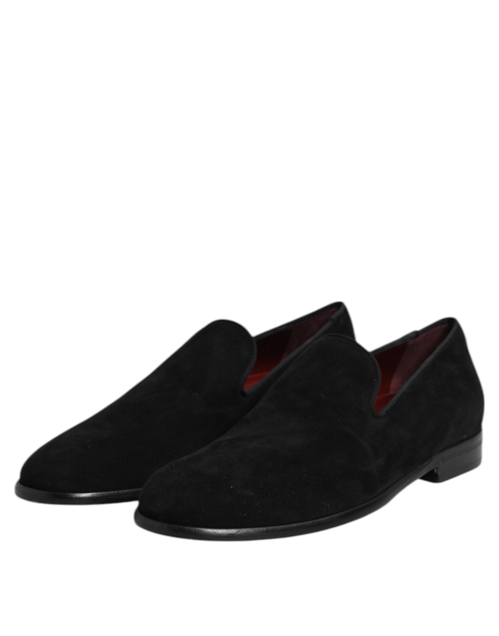 Dolce & Gabbana Black Suede Loafers