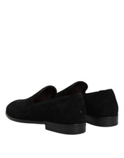 Dolce & Gabbana Black Suede Loafers