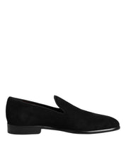 Dolce & Gabbana Black Suede Loafers