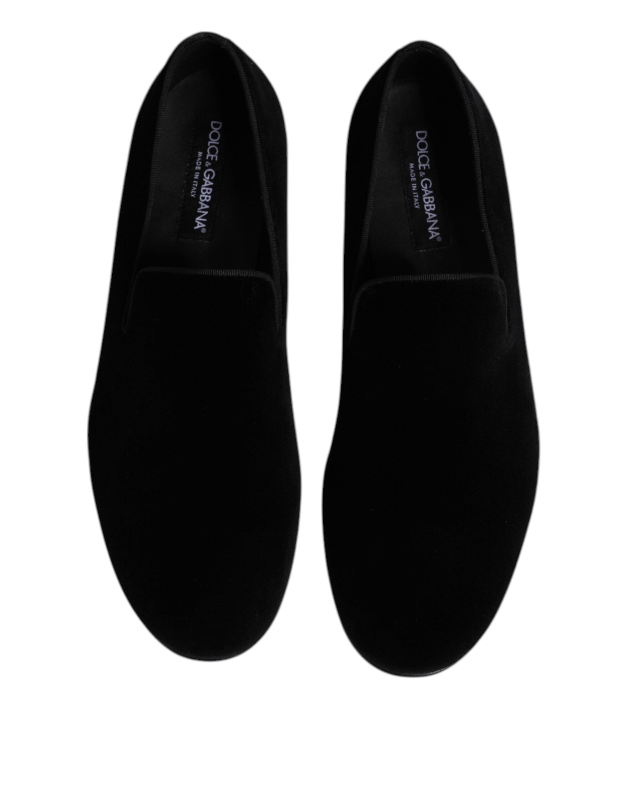 Dolce & Gabbana Black Velvet Loafers