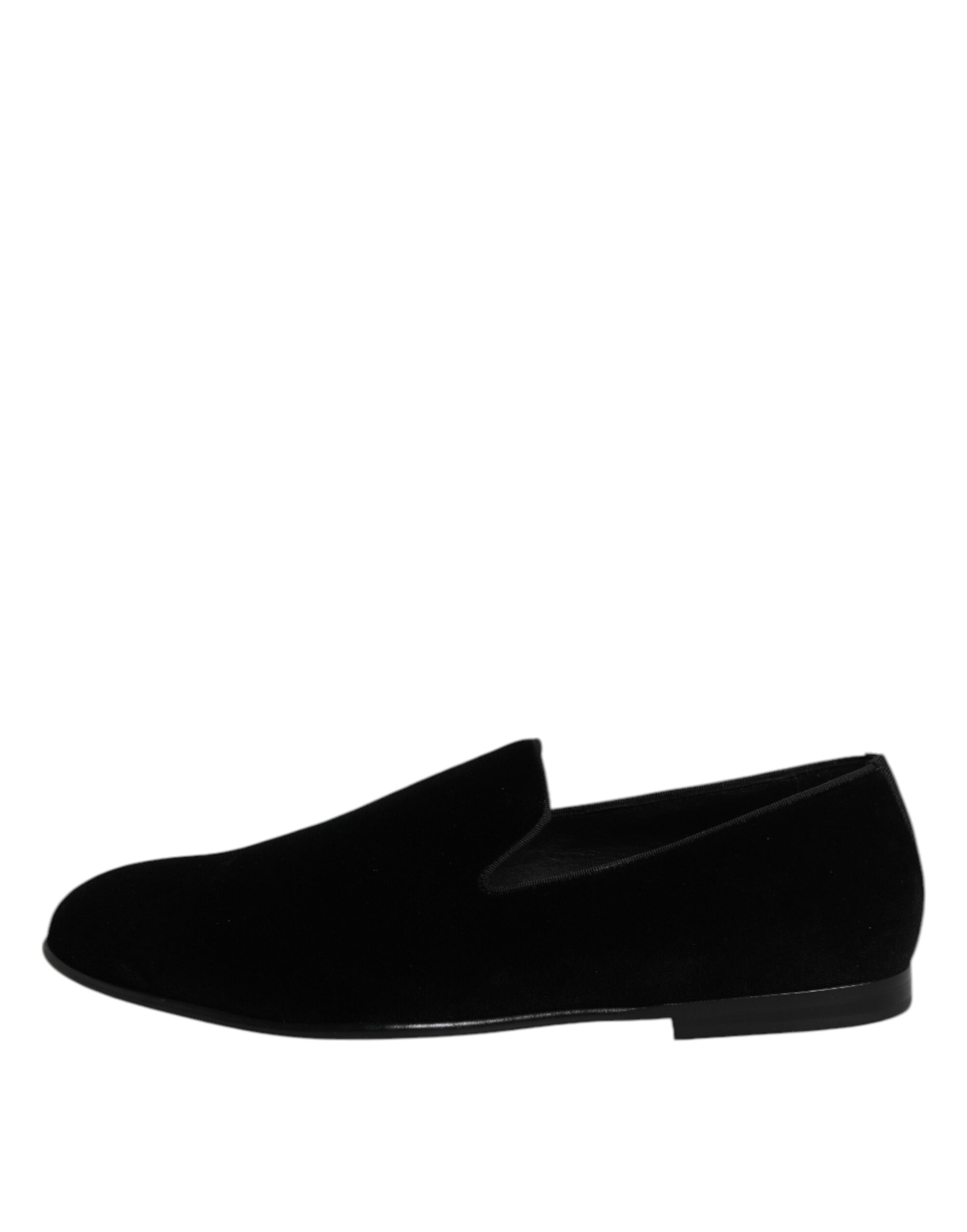 Dolce & Gabbana Black Velvet Loafers