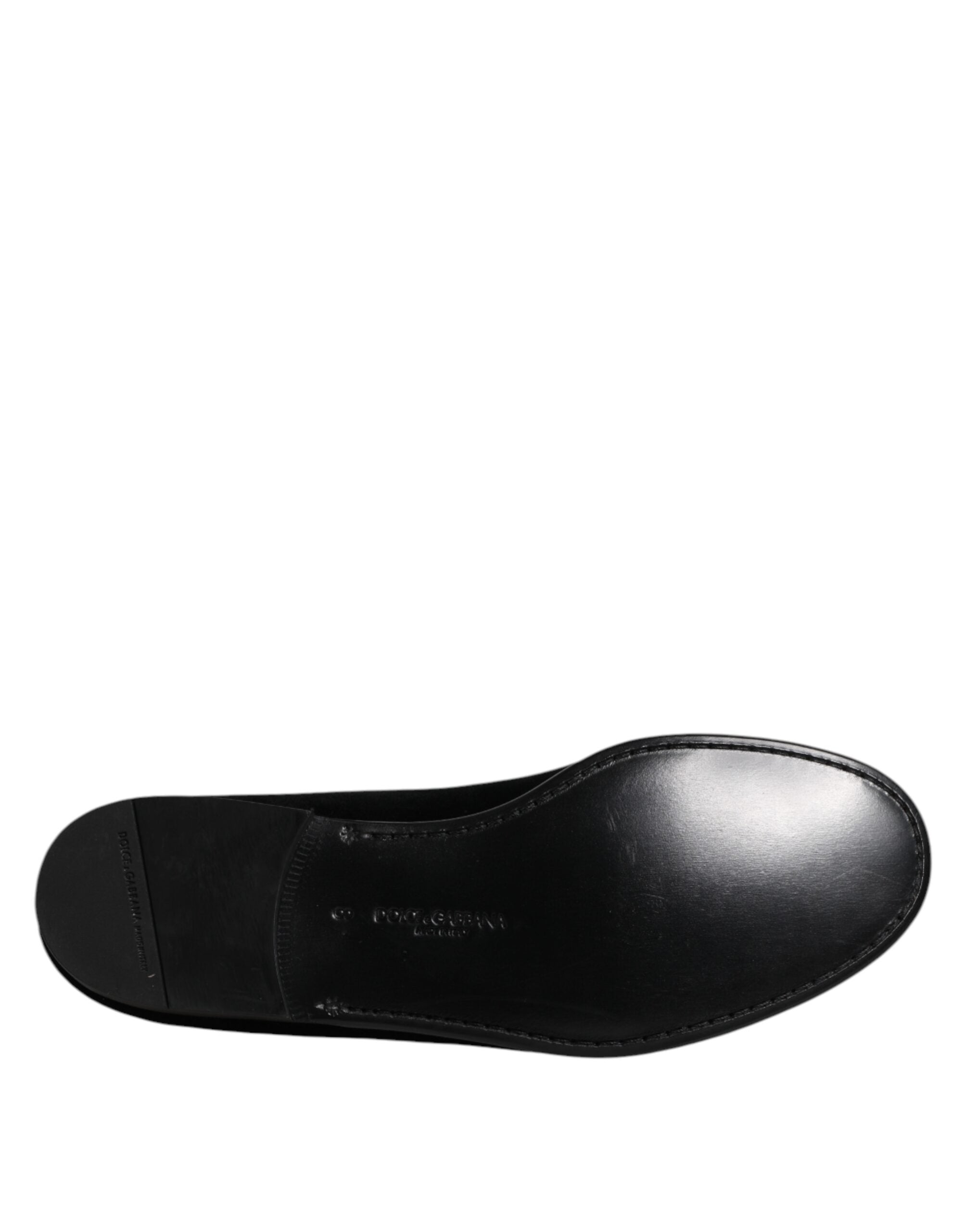 Dolce & Gabbana Black Velvet Loafers
