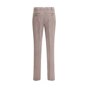 Gray Cotton Casual Pants
