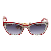 Guess Red Plastic Cat Eye Sunglasses