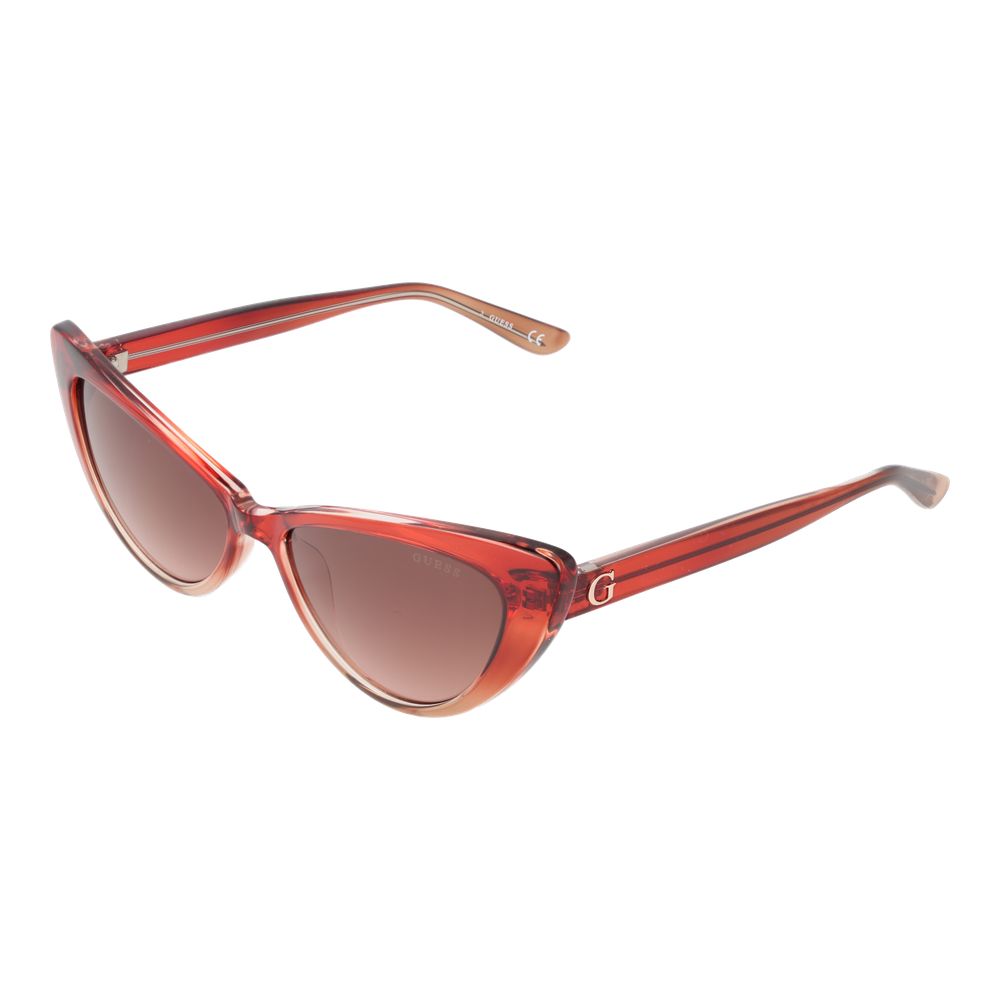 Guess Burgundy Plastic Cat Eye Sunglasses