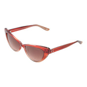 Guess Burgundy Plastic Cat Eye Sunglasses