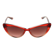 Guess Burgundy Plastic Cat Eye Sunglasses