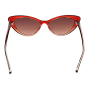 Guess Burgundy Plastic Cat Eye Sunglasses