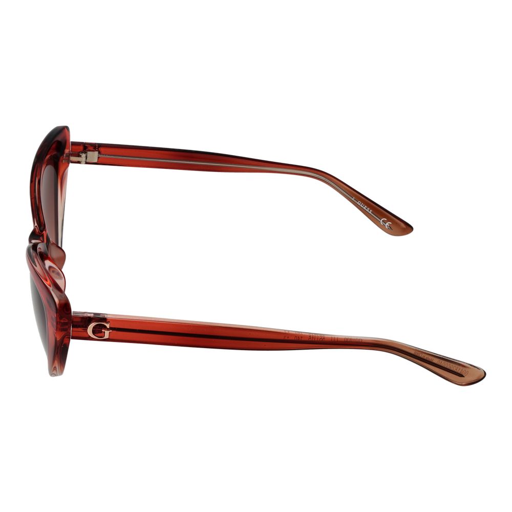 Guess Burgundy Plastic Cat Eye Sunglasses