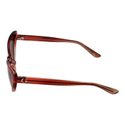 Guess Burgundy Plastic Cat Eye Sunglasses