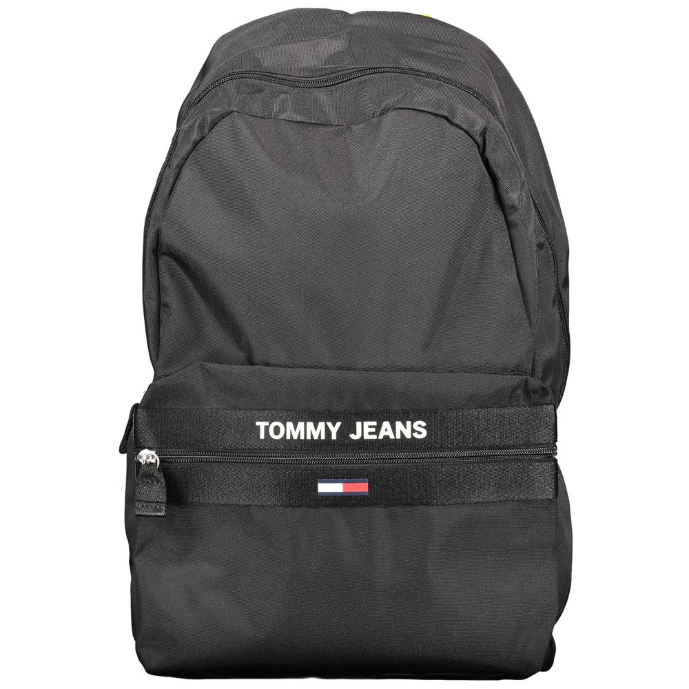 Tommy Hilfiger Black Recycled Polyester Backpack