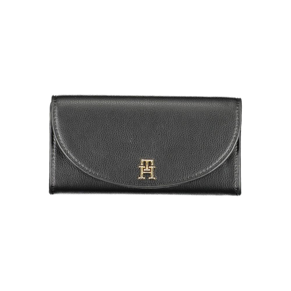 Tommy Hilfiger Black Polyurethane Wallet
