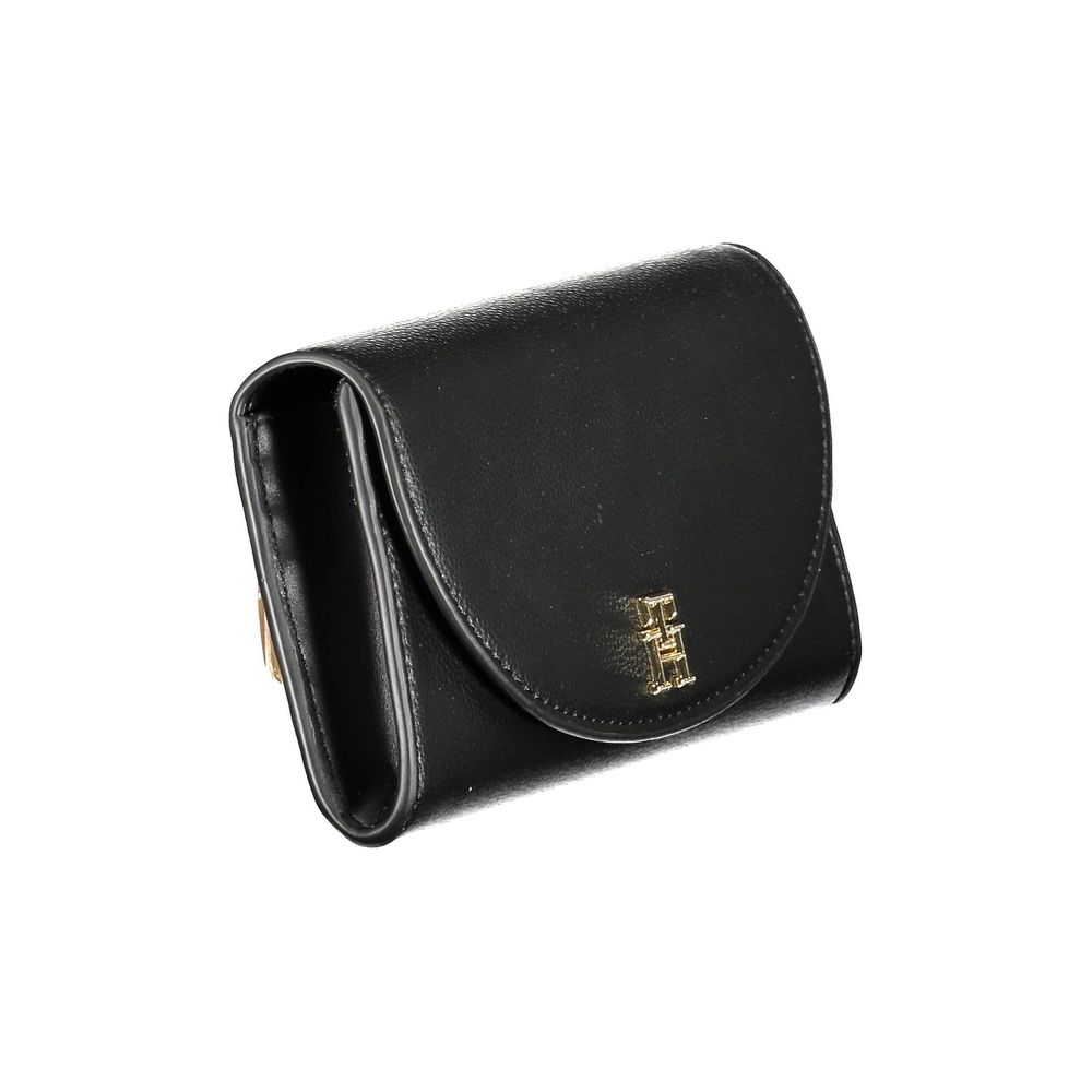Tommy Hilfiger Black Polyurethane Wallet