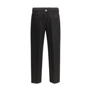 Black Cotton Dress Pants