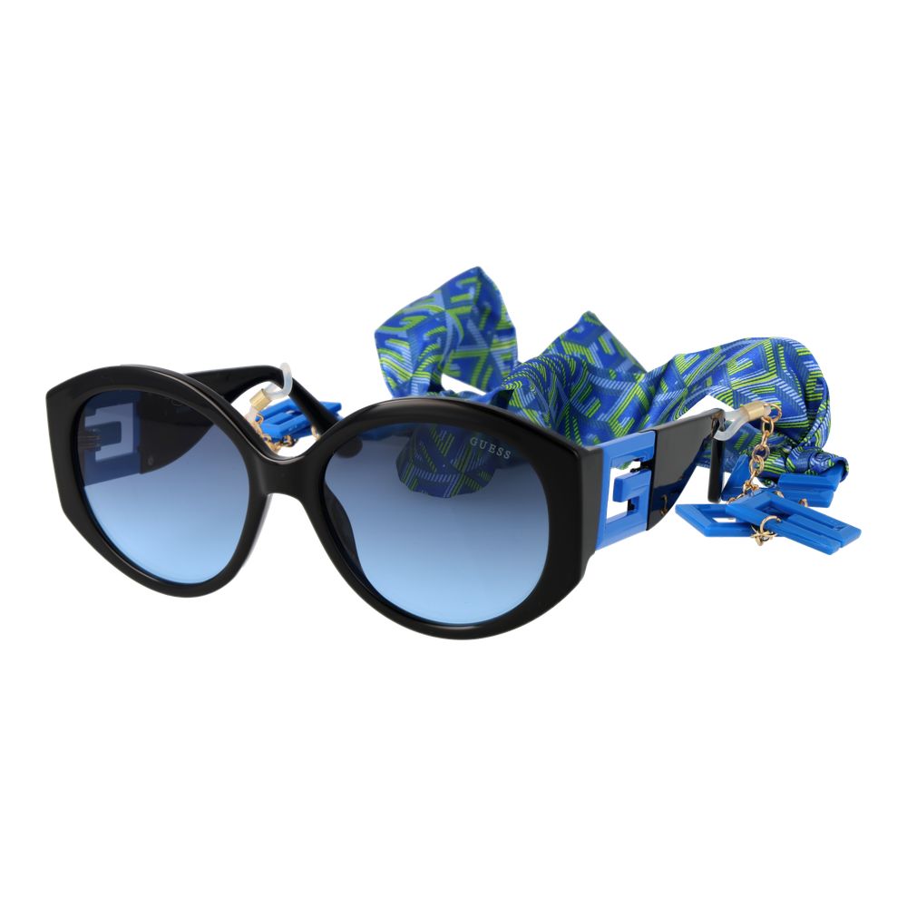Guess Black Plastic Round Sunglasses