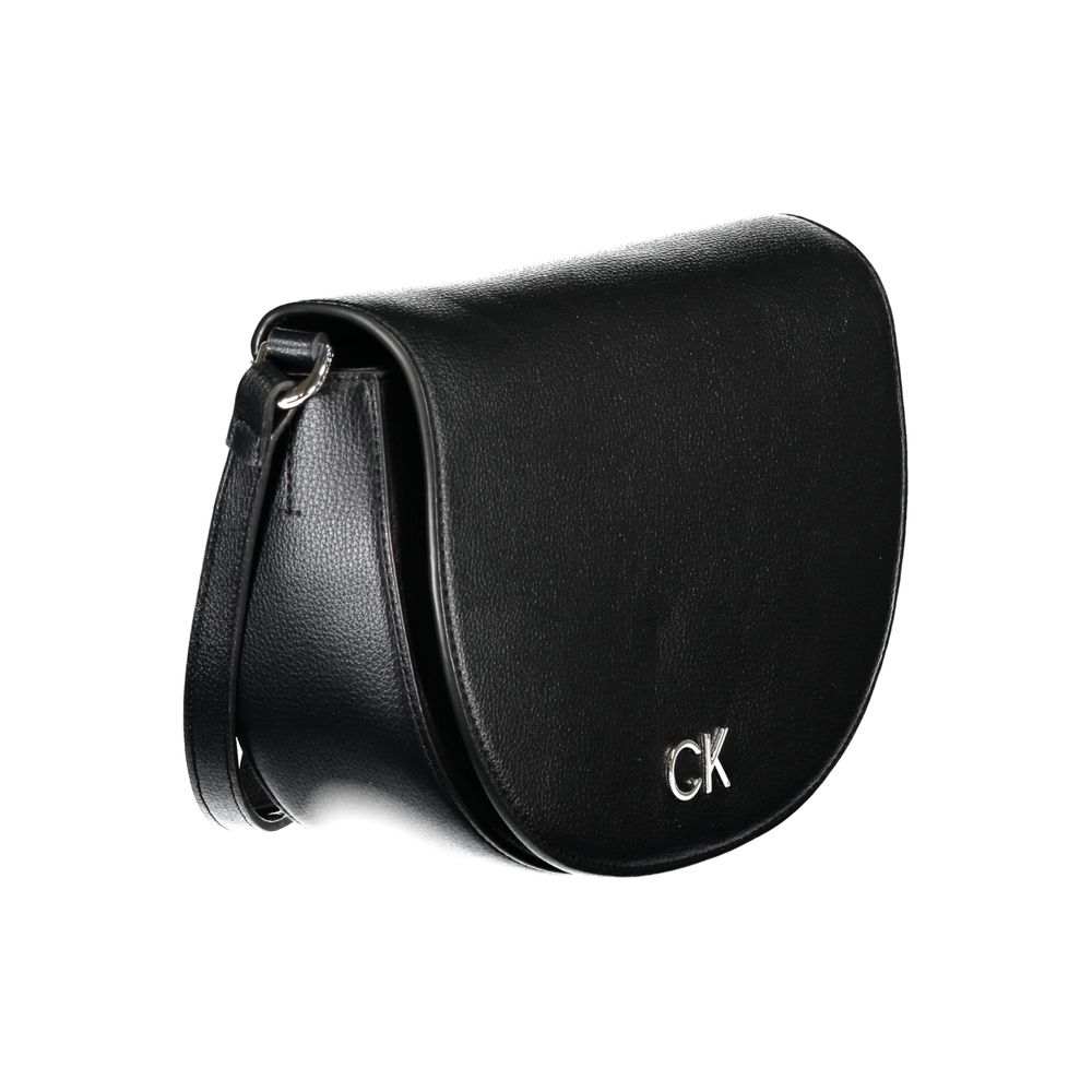 Calvin Klein Black Recycled Polyester Shoulder Bag