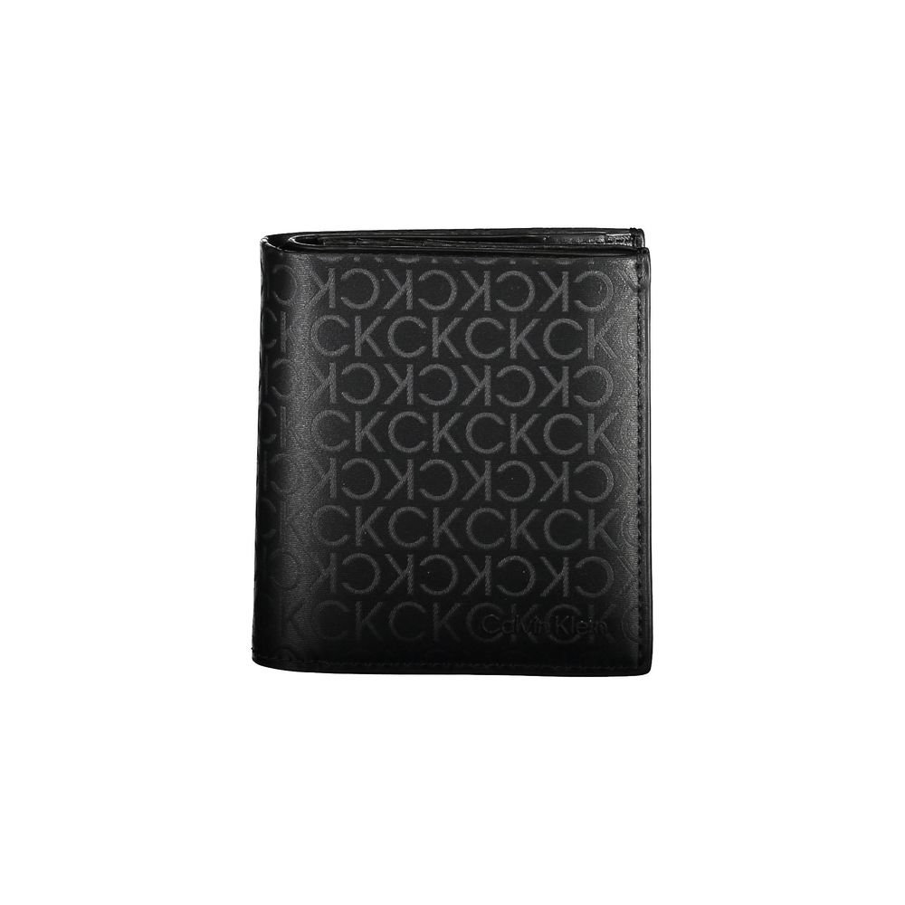 Calvin Klein Nero Polyurethane Wallet