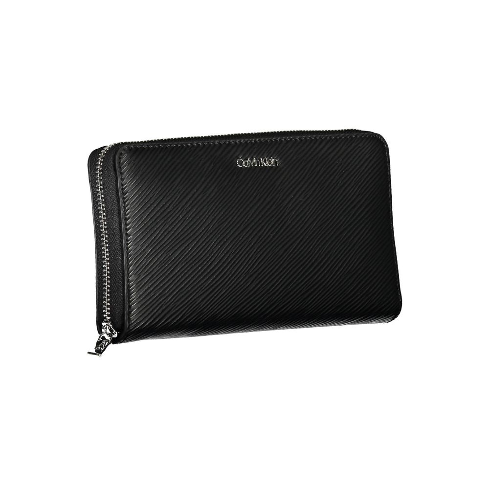 Calvin Klein Black Polyurethane Women's Wallet