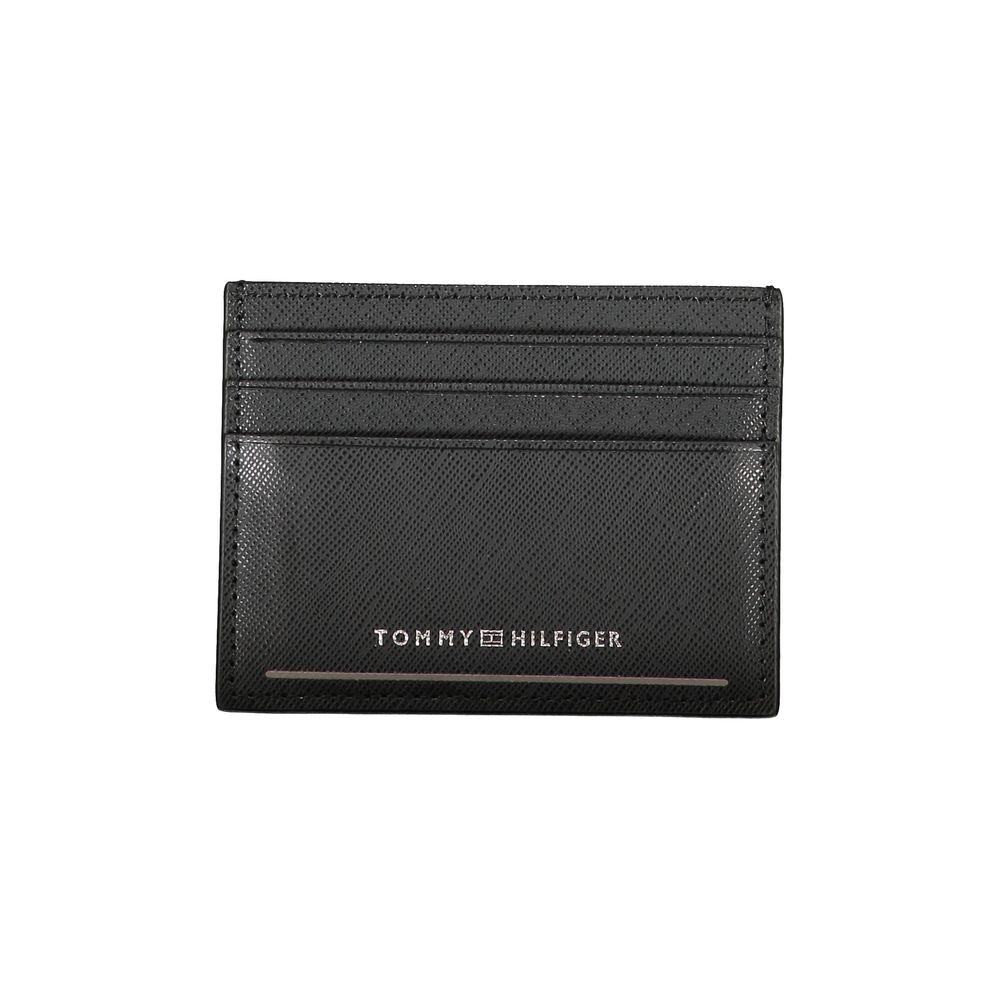 Tommy Hilfiger Black Polyurethane Wallet