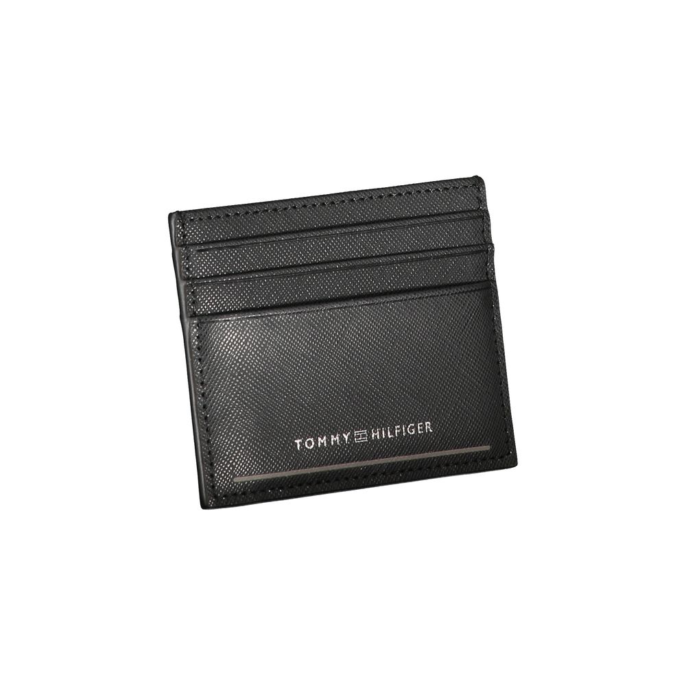 Tommy Hilfiger Black Polyurethane Wallet