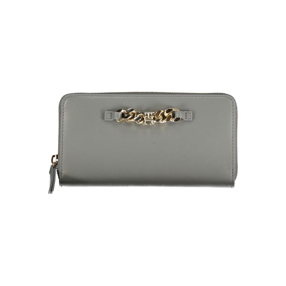 Tommy Hilfiger Gray Polyurethane Wallet