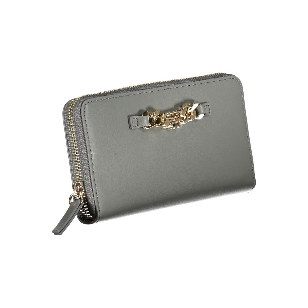 Tommy Hilfiger Gray Polyurethane Wallet