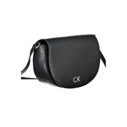 Calvin Klein Black Polyurethane Shoulder Bag