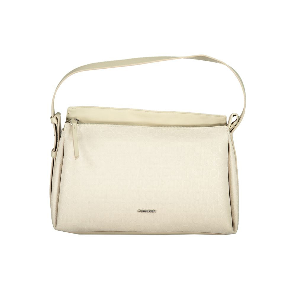 Calvin Klein Beige Polyester Shoulder Bag