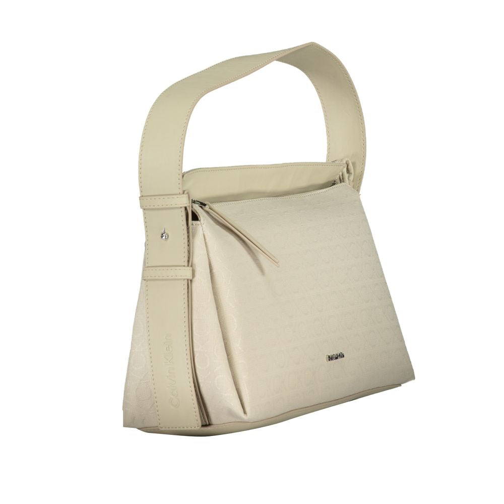 Calvin Klein Beige Polyester Shoulder Bag