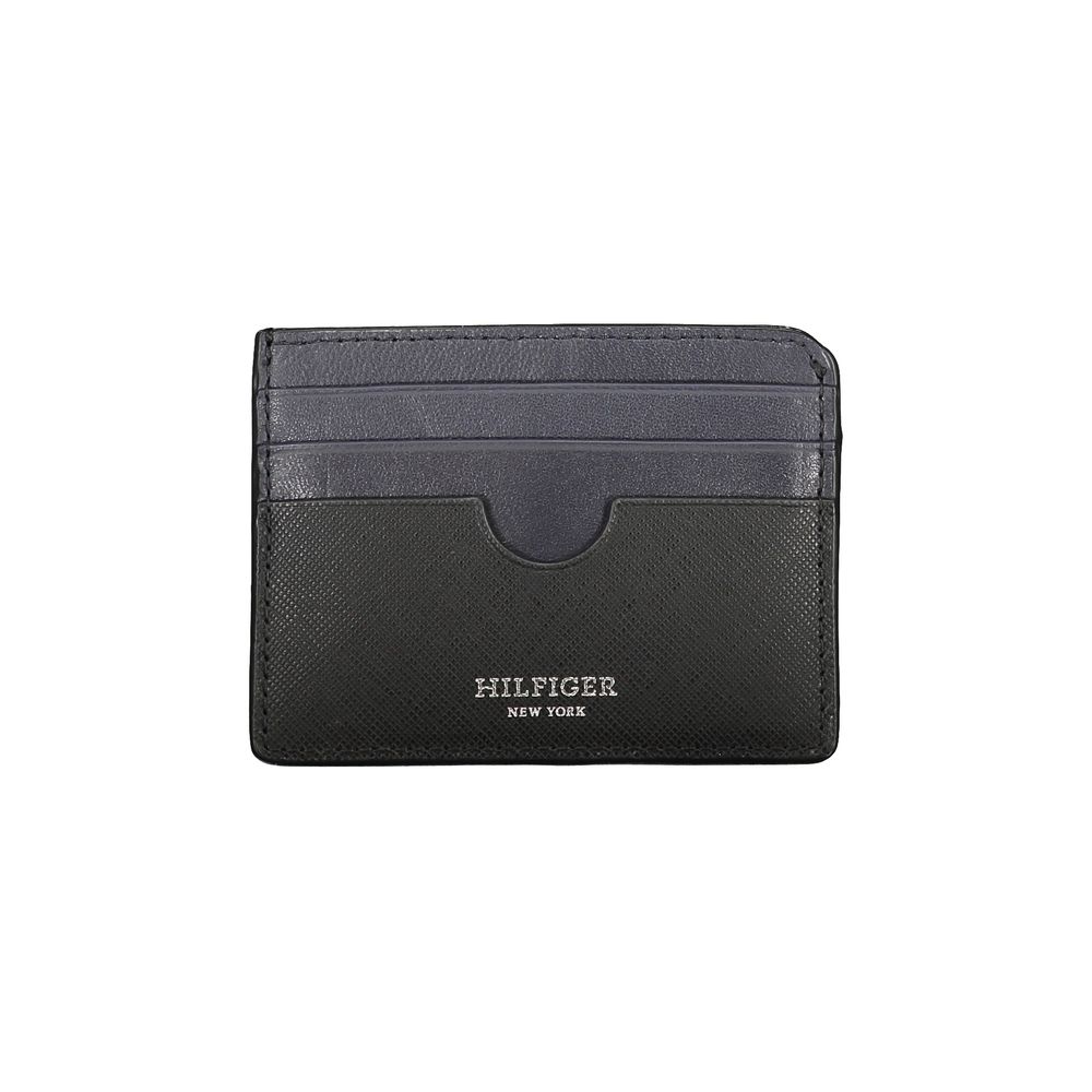 Tommy Hilfiger Black Leather Card Holder