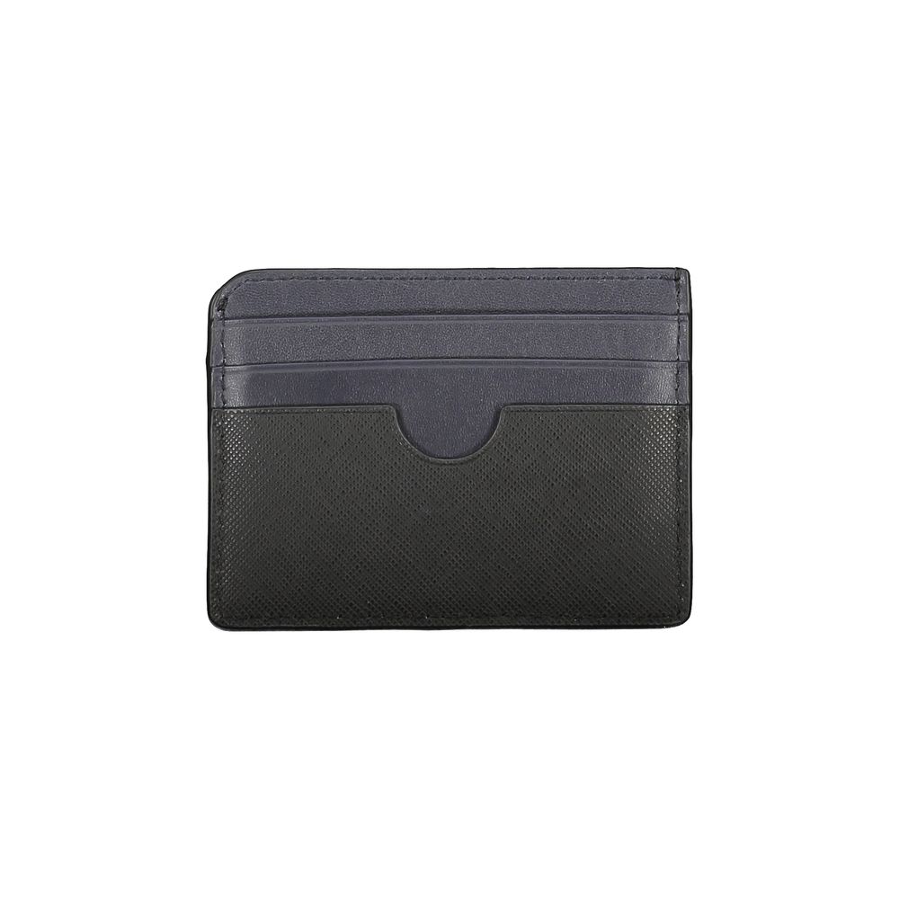 Tommy Hilfiger Black Leather Card Holder