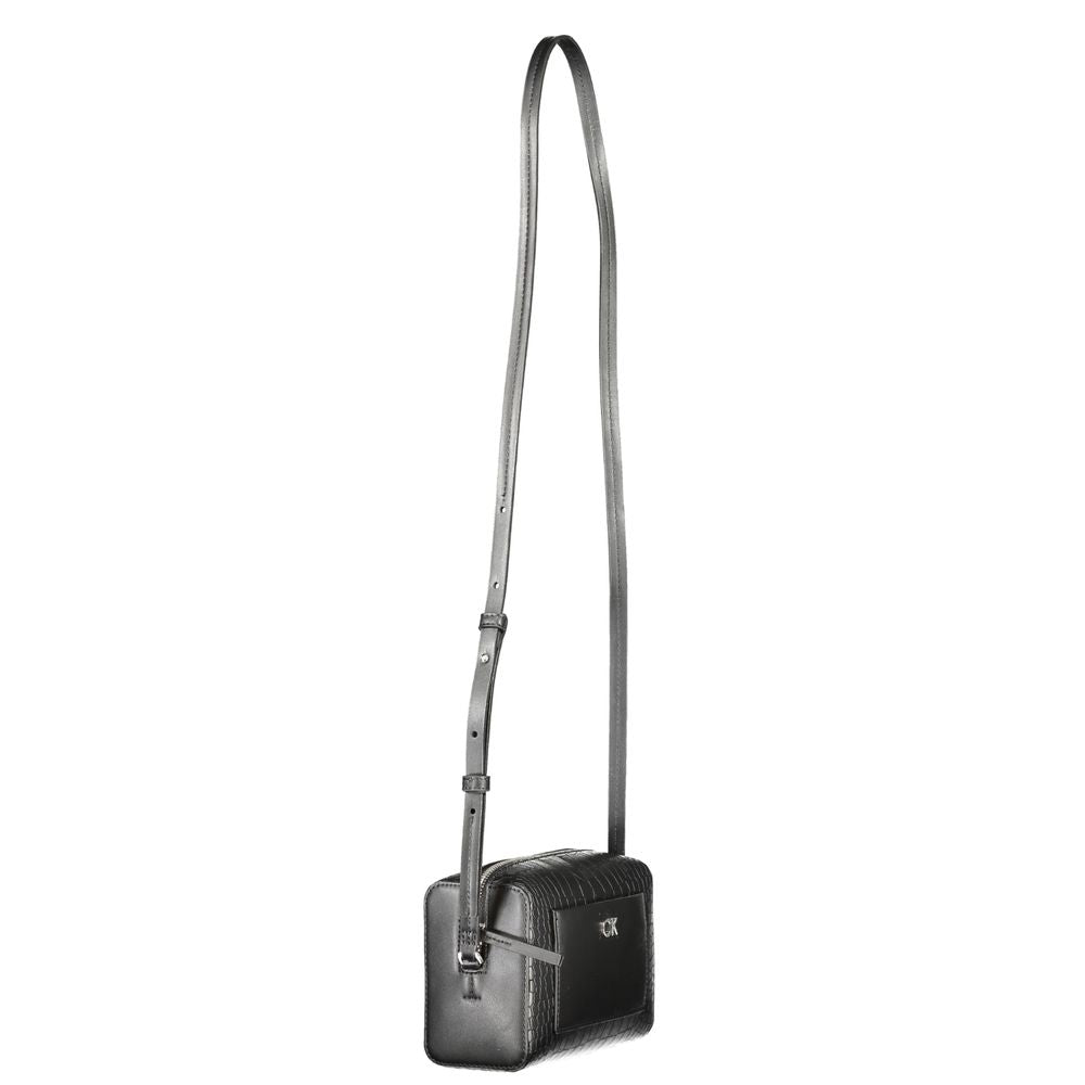 Calvin Klein Black Polyurethane Shoulder Bag