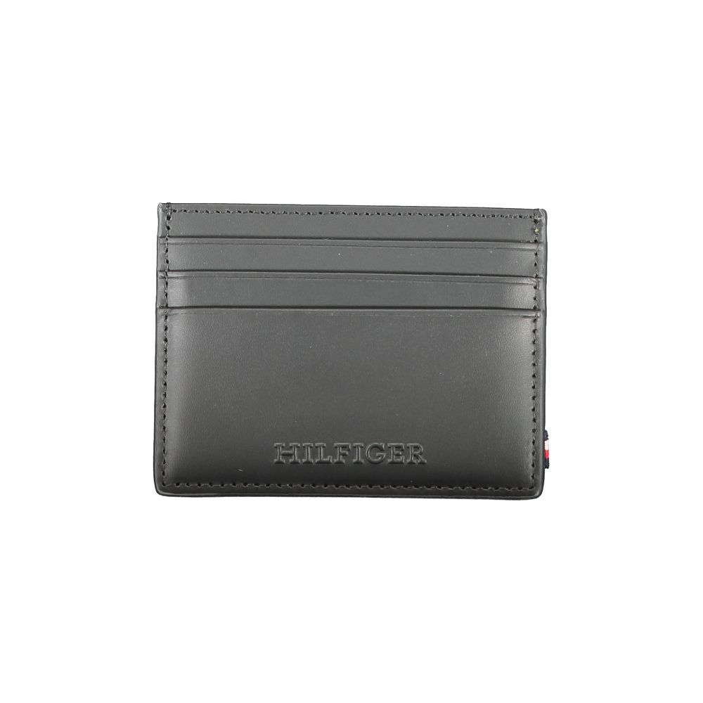 Tommy Hilfiger Nero Pelle Leather Card Holder