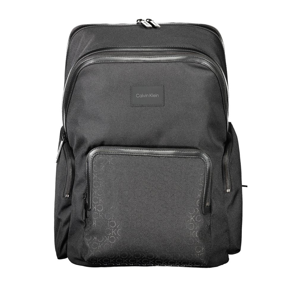 Calvin Klein Black Recycled Polyester Backpack