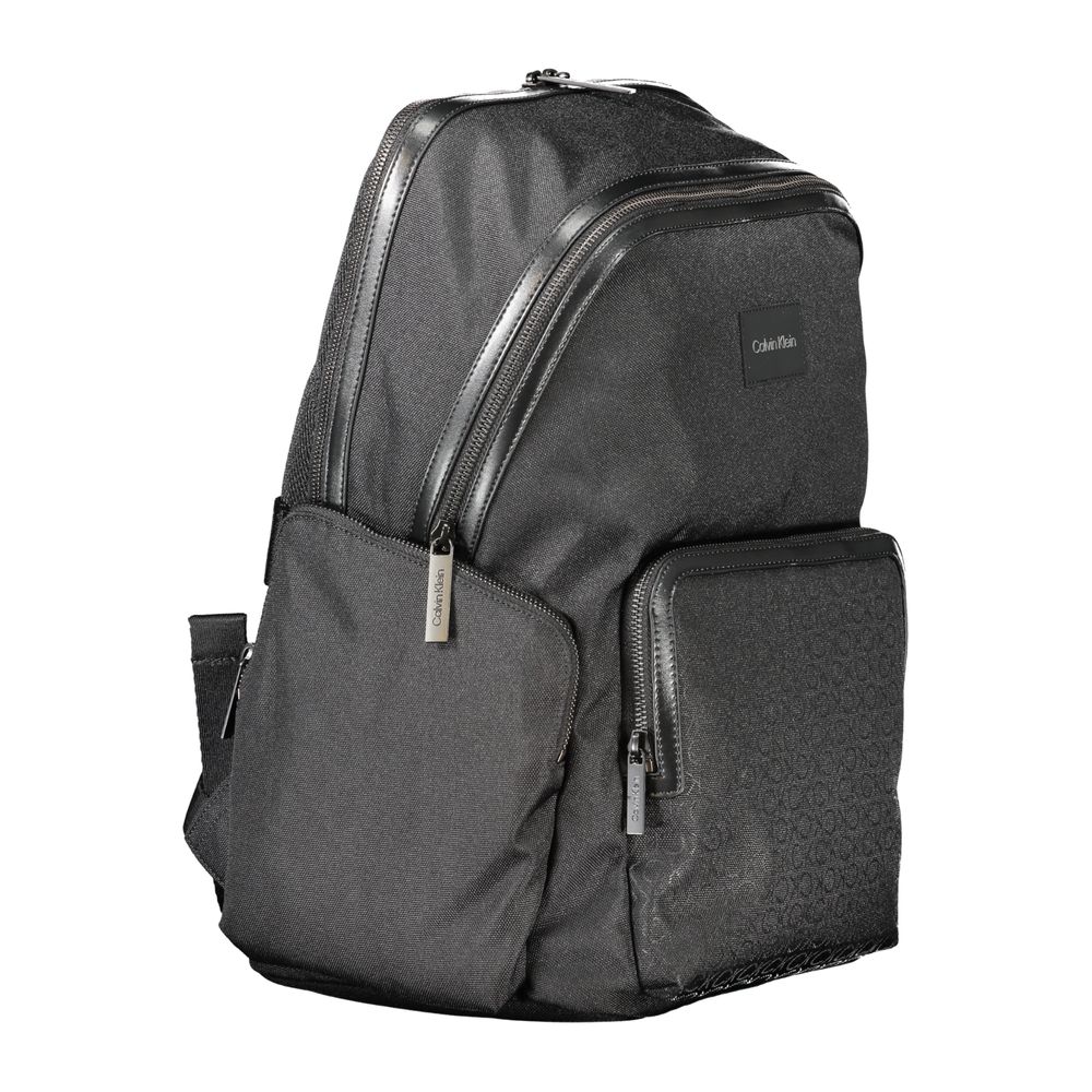Calvin Klein Black Recycled Polyester Backpack