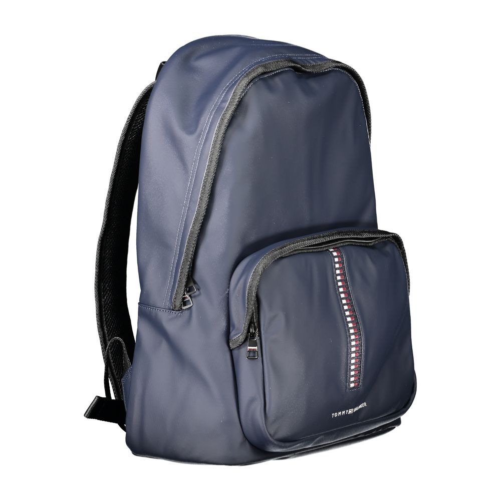Tommy Hilfiger Blue Polyurethane Backpack