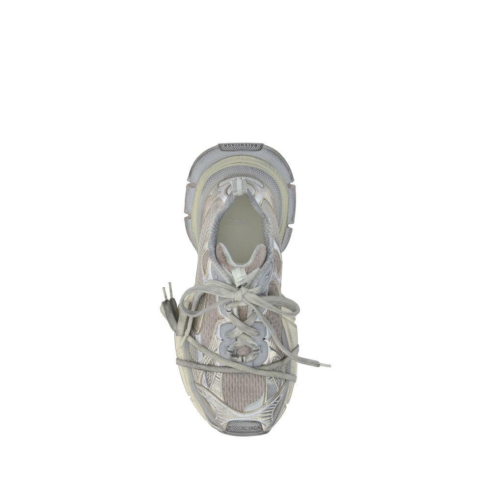 Balenciaga Gray Polyester Chunky Sneakers
