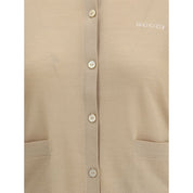 Beige Cashmere Cardigan