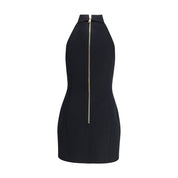 Black Fleece Wool Casual Dress