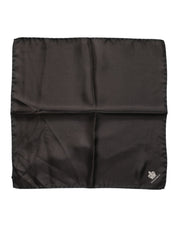 Brun sidenscarf med DG-krontryck