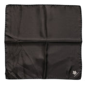 Brun sidenscarf med DG-krontryck