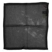 Svart mönstrad fyrkantig bomullshalsduk