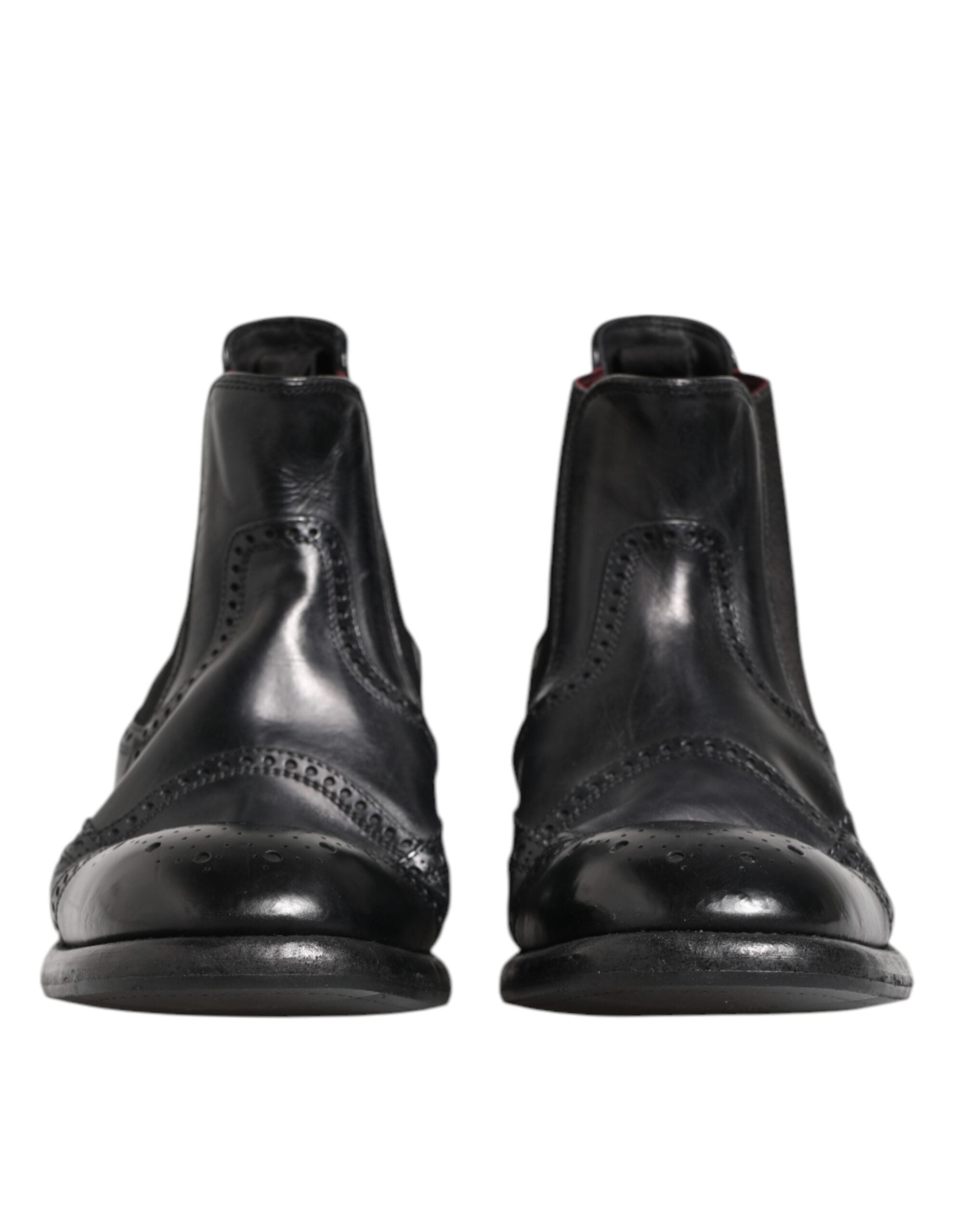 Svarta läderklackar, slip-on skor