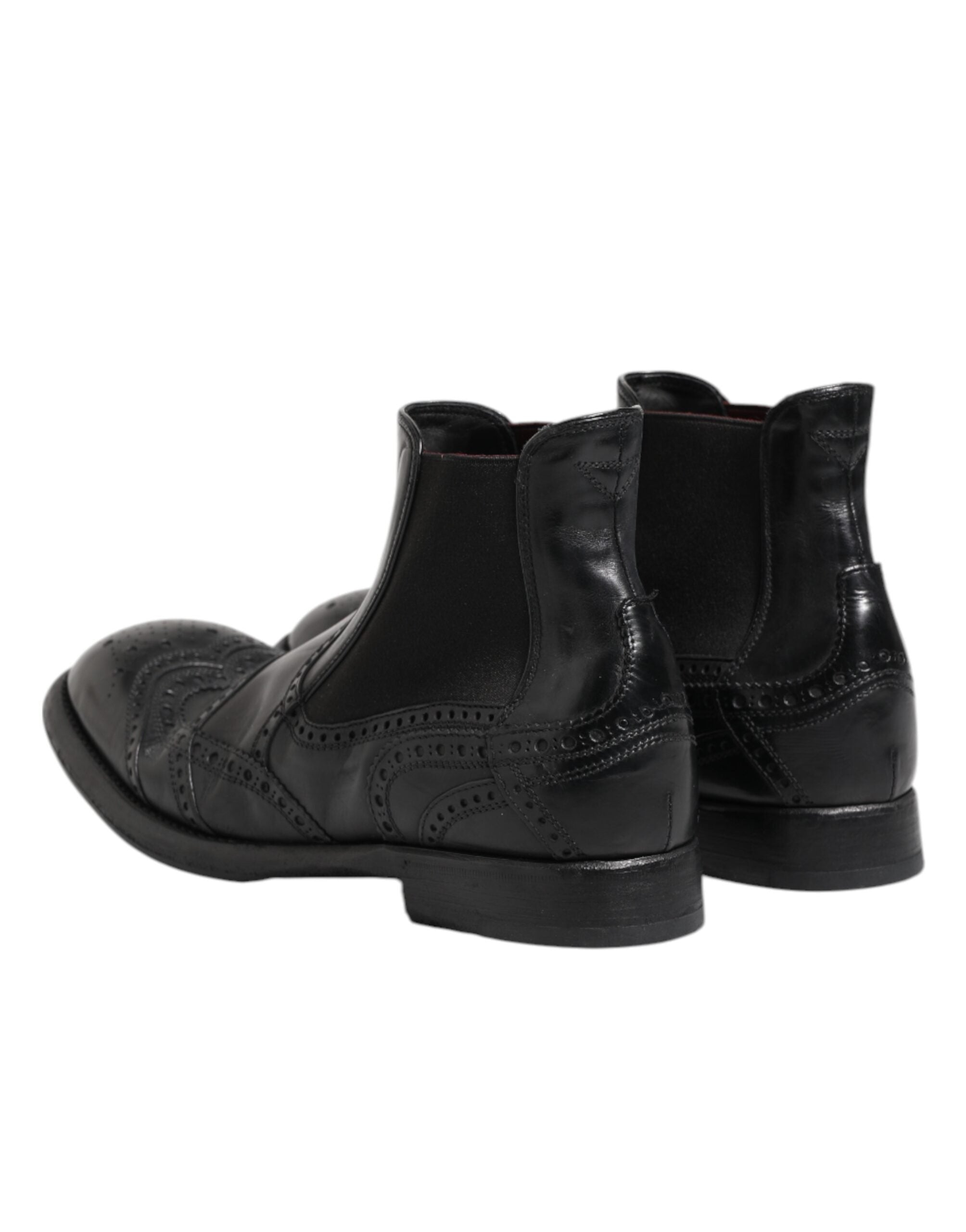 Svarta läderklackar, slip-on skor
