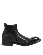 Svarta läderklackar, slip-on skor
