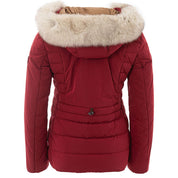 Bordeaux Polyester Jackets & Coat