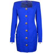 Blue Wool Dress